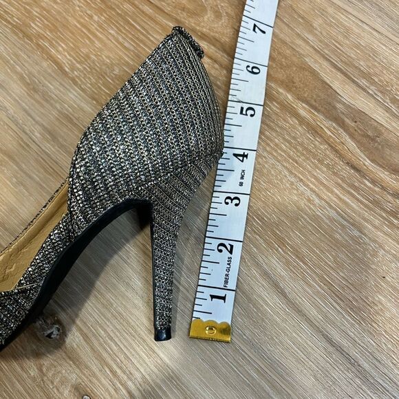 MICHAEL KORS Natalie Flex High Pump Glitter Chain Mesh Size 5.5 - Picture 6 of 8